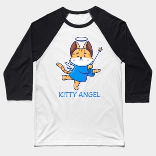 Kitty Angel Baseball T-Shirt